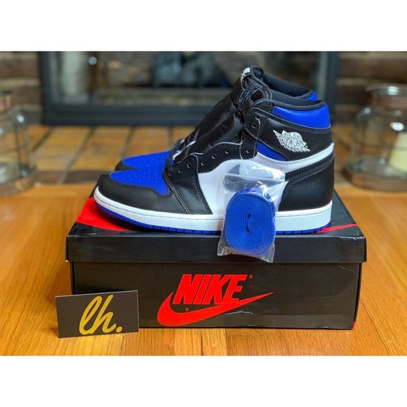 Sz 8 Air Jordan 1 Retro High "Royal Toe" - Picture 1 of 6